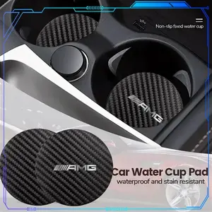 Car supplies, car cup bottle holder, non-slip mat, soft car accessories For Mercedes benz AMG W204 W203 W212 W211 W124 W210 GLC GLE E CLA GLA