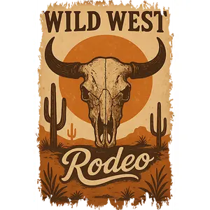 DTF Transfer – GP Wild West Rodeo Multi Sizes