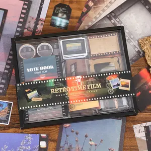 Vintage Movie Journaling Kit with Patterned Paper, Scrapbooking Stickers & Tapes - Relaxing Crafts for Bullet Junk Journals, Ideal Creative Gift for Crafters, Office Supplies, MovieJournaling Kit, Craft Supplies, Decorative Journaling