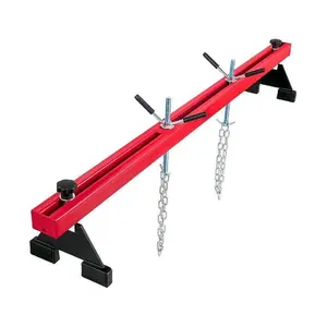 Garvee Engine Support Crossbar 1100LBS / 500KG Load Capacity Adjustable Height with 2 Rotating Hoists 2 Heavy-Duty Steel Chains For Beginners DIY