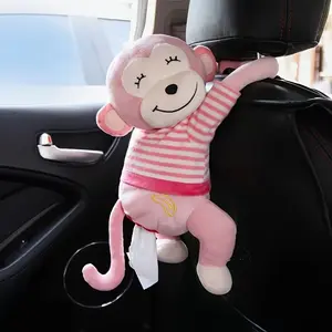 Adorable Monkey Design Car Tissue Holder