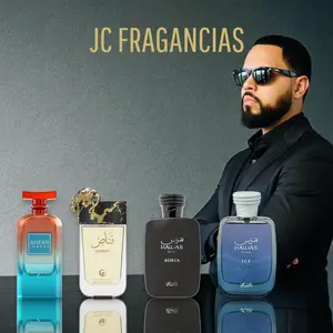 JC Fragrancias Bundle | Anfar Midnight Frost Tangerine + Hawas Ice + Le Falcone Qannas + Hawas Kobra | Men's Fragrance | 100 ML 3.4 OZ | Eau De Parfum |
