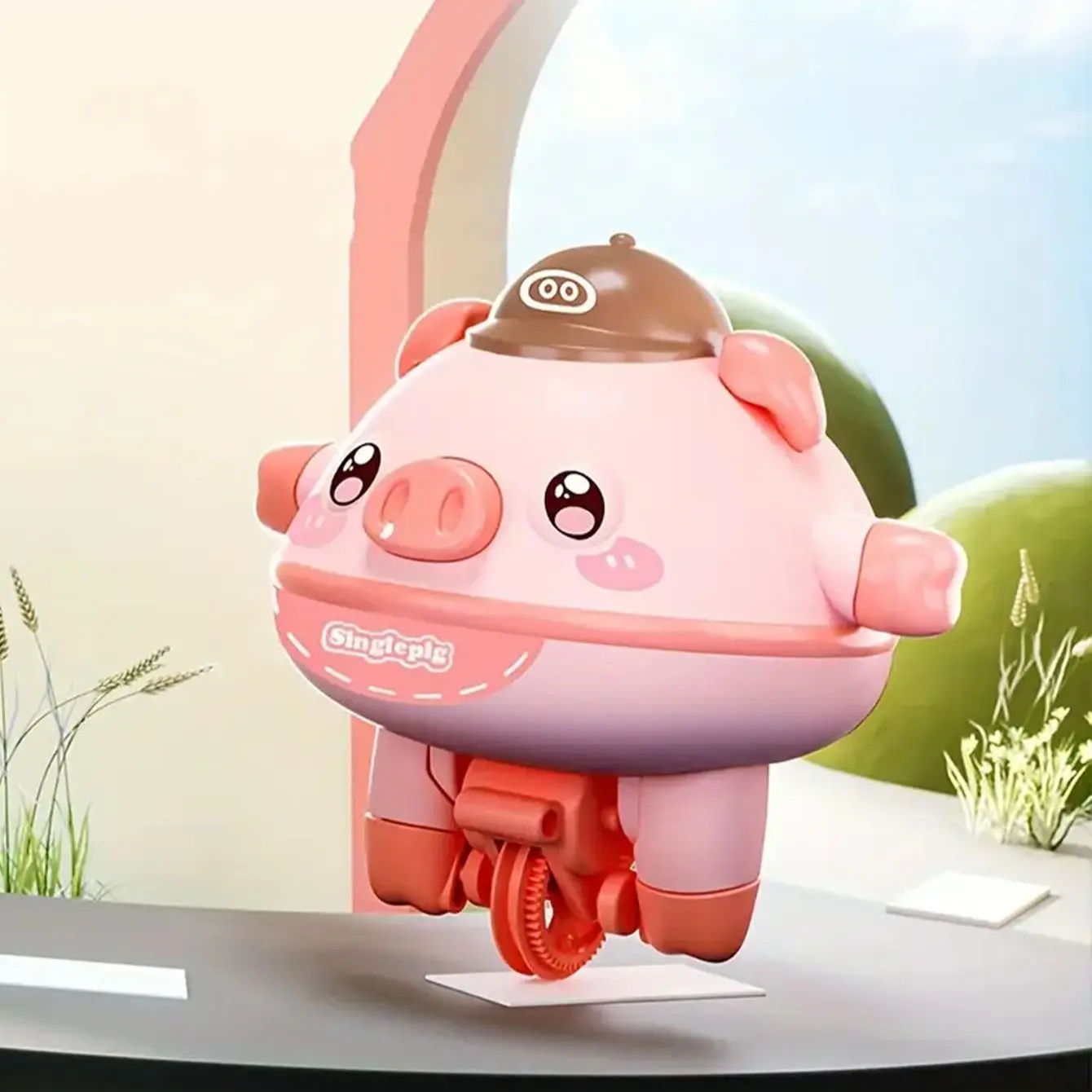 Balance Pig Technology Unicycle Toy, Electric Educational Rotating ...