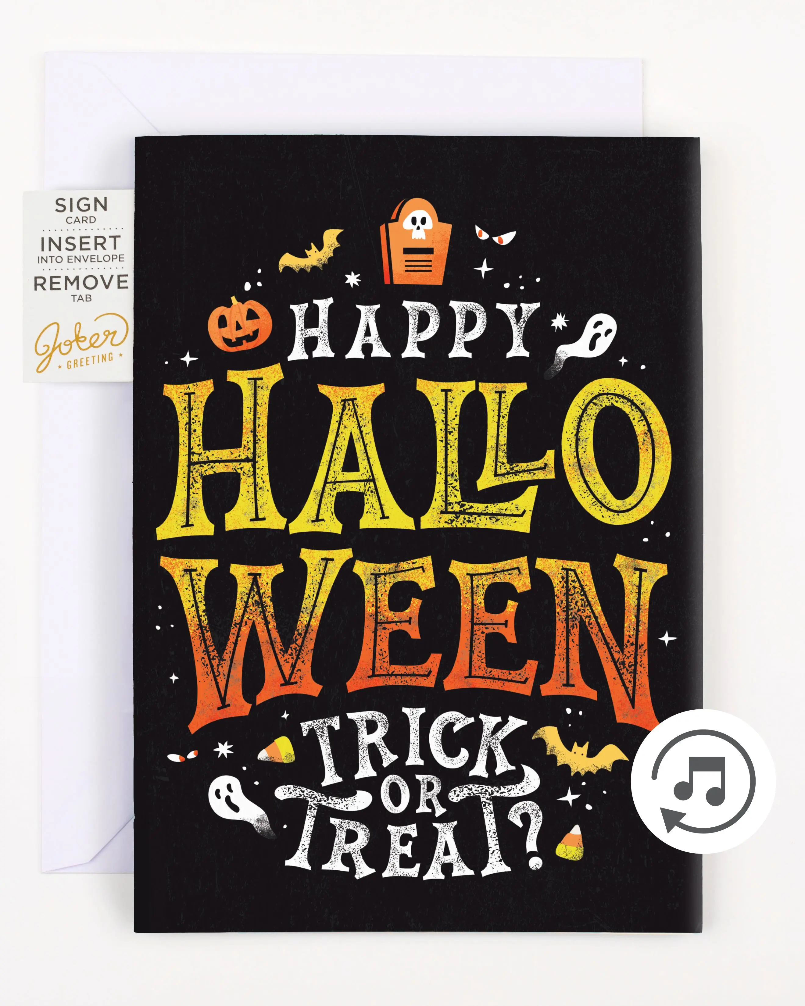 Endless Halloween Card with Glitter and Sticker Surprise