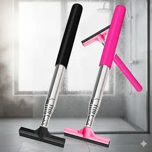 Portable Telescopic Car Wiper, Manual Windshield Cleaner Scraper, Emergency Auto Wiper Tool, Rain Driving Defogger, Anti-Slip Durable Window Cleaning Device for On-the-Go Car Care.
