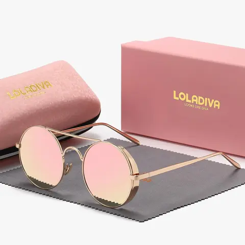Unisex Vintage Round Frame Sunglasses, High-Quality Fashion Sunglasses, Fashionable Sunglasses, Trendy Casual Shades for Everyday Use and Outdoor Activities, Stylish Glasses, Summer Sunglasses, Sun Protective Sunglasses, Round Shape Sunglasses