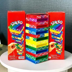 Stacko Card Board Games Entertainment Family Poker Party Early Education Puzzle Stackoed Toys Playing Cards Birthday Gift