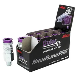Milton 0.25 in. NPTM Coupler ColorFit - Purple