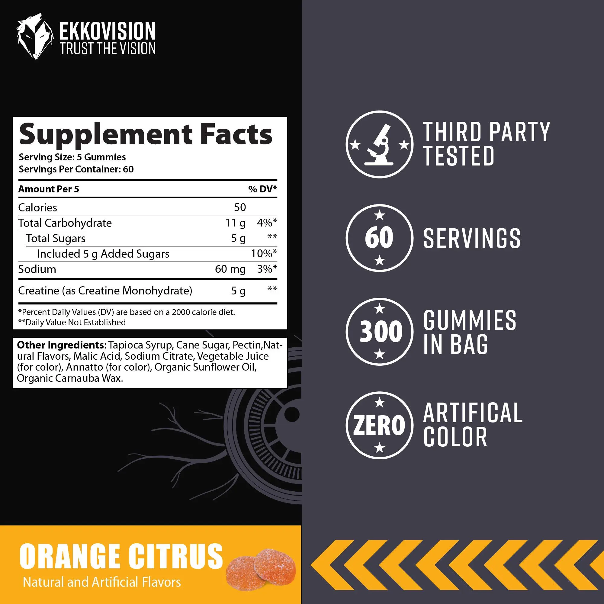 Orange Citrus / 60 Servings - 300 Gummies