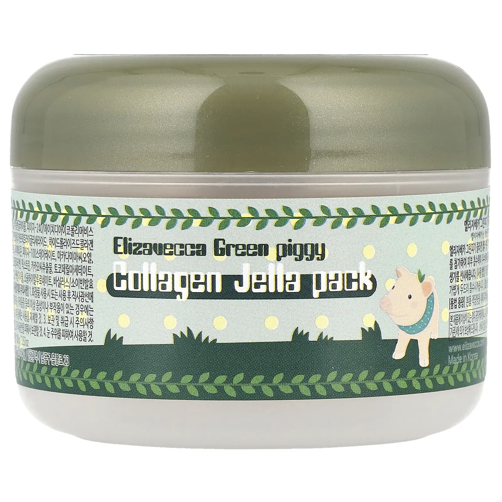 Elizavecca Green Piggy, Collagen Jelly Pack, 3.53 oz (100 g)