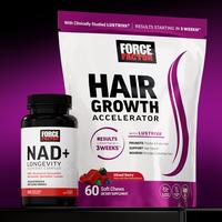 Force Factor Hair Growth Accelerator and NAD+