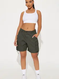 Women A Classic Favorite Bermuda Short - Grey Womenswear Bottom Basic Minimalist