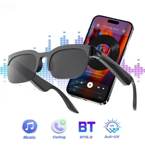 Smart Glasses,Polarized Bluetooth Sunglasses with Mic & Speaker,Voice Control,Music & Hands-Free Calling,UV Protection