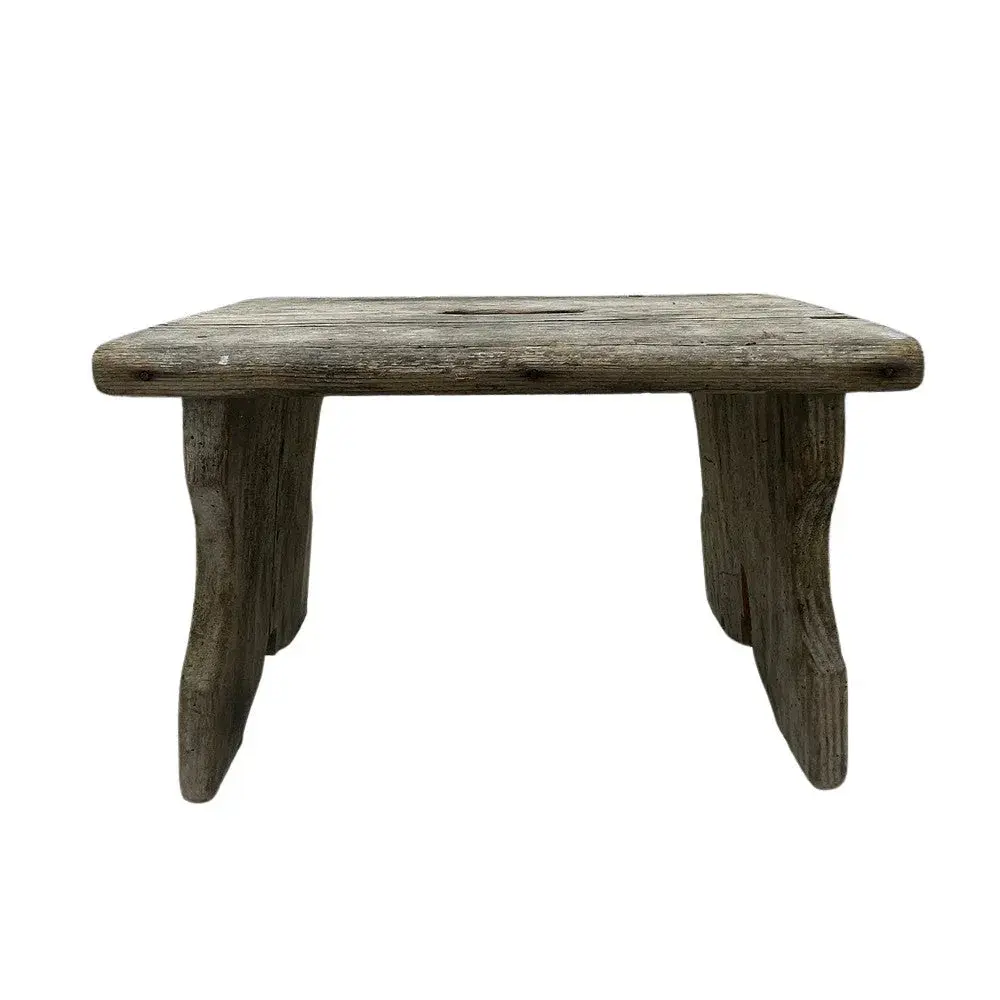 Antique Farmhouse Wooden Step Stool