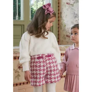 Pink Houndstooth Shorts