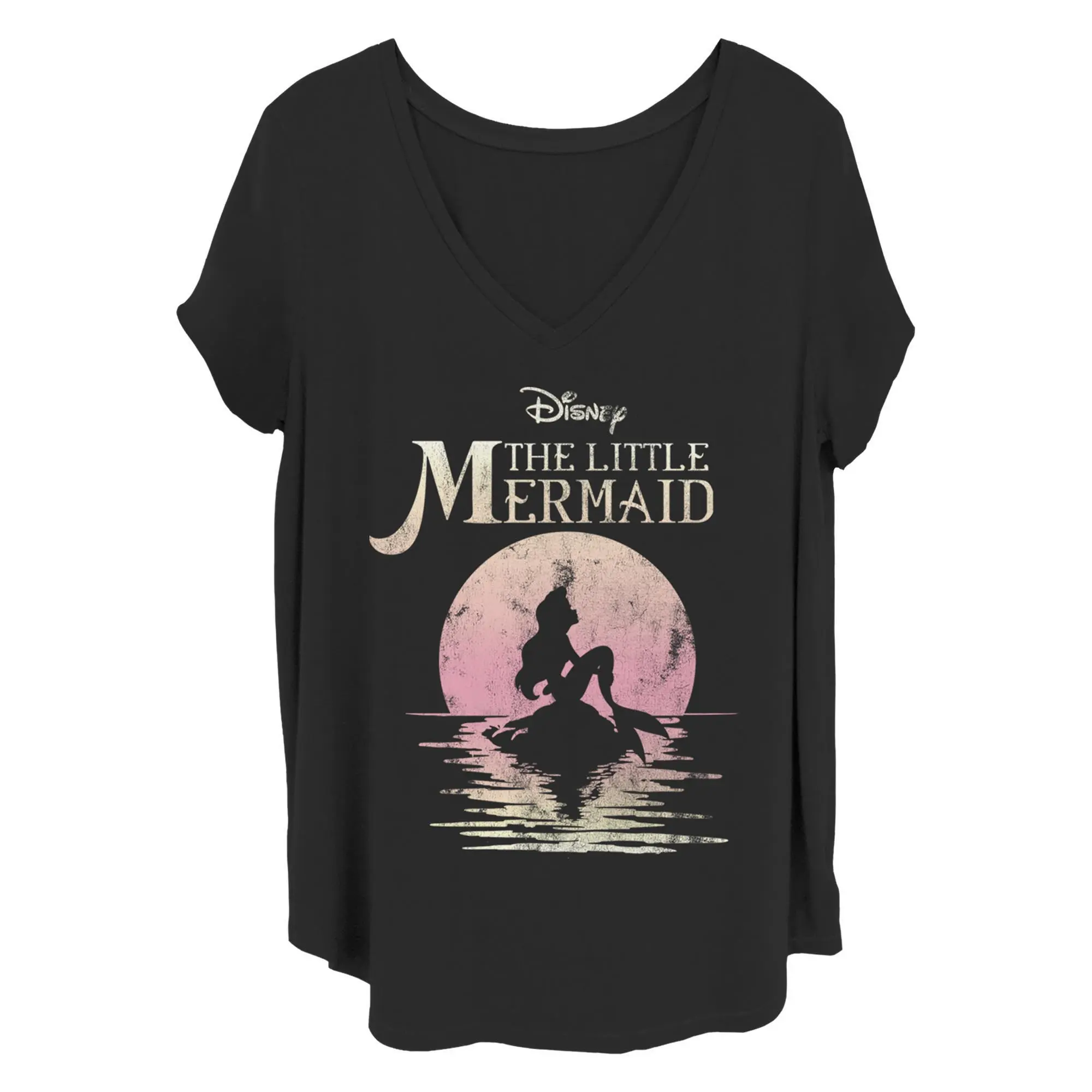 Women's Beauty and the Beast Ariel Sunset T-Shirt