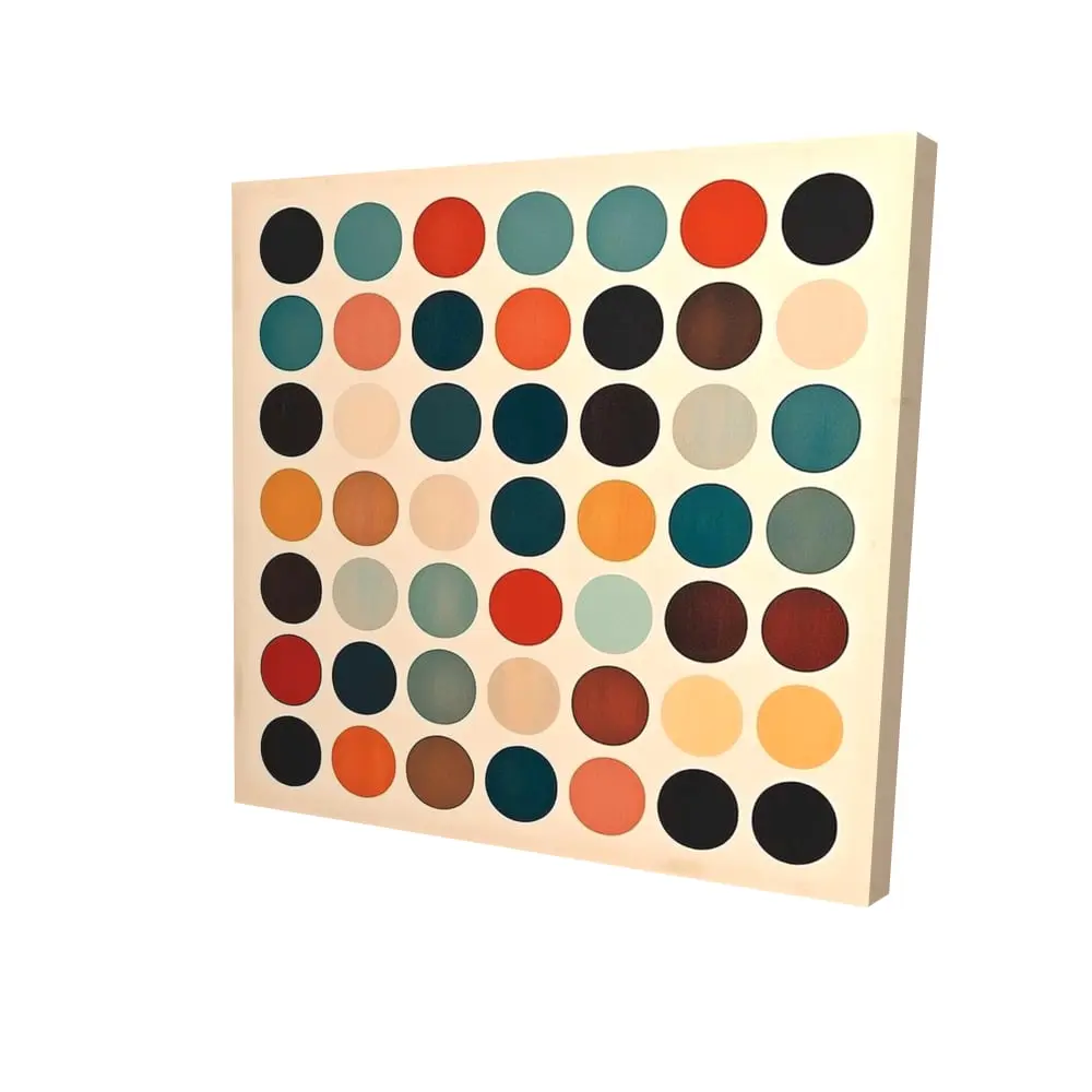 Begin Home Decor 2080-2424-PA14 24 x 24 in. Blue Abstract Bedroom Canvas - Circle Army Home Decor Art