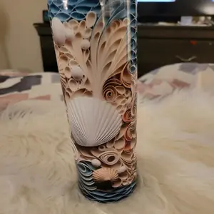 3D sea shell tumbler