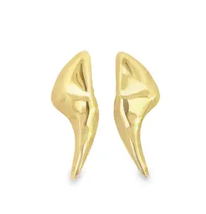 18K Gold Geometric Earrings