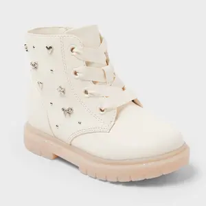Toddler Amaya Lace-Up Combat Boots - Cat & Jack Toddler Amaya Lace-Up Combat Boots - Cat & Jack