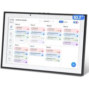 10.1 inch Digital Calendar & Chore Chart Home Organizer, 1920*1080P Touchscreen Interactive Display, Desk Planner with Meal Scheduler, Achievement Rewards, Cloud Photo Support, Office Accessories