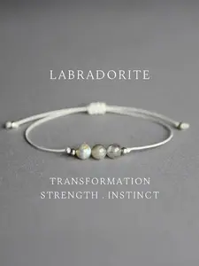 Natural Crystal Moonstone Bracelet, Chakra Healing Crystals, Intuition Energy Balance, Spiritual Jewelry, Chakra Balancing Gift, Healing Accessory