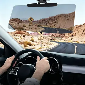 Car Automotive Sun Visor Extender, Clip-On Anti-Glare Sunshade for Car Window Solar Protection