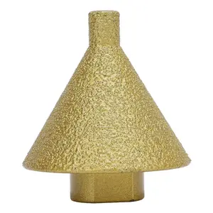 38mm Angle Chamfer Drill Bit M14 Thread Welding Material Durable for Marble Granite Tile Alloy Steel Tool