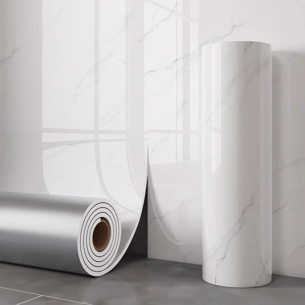1 Roll 40×300cm Self-Adhesive Gold Marble Tile Wall Sticker Wallpaper, Foam-Backed Peel-and-Stick Marble Wall Decal, Waterproof, Moisture-Proof & Easy-to-Remove Wallpaper, Suitable for home, kitchen, Bathroom Peel And Stick Wallpaper