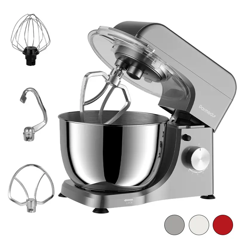 Electric Kitchen Stand Mixer: 380W 8-Speed Tilt-Head Household Food Mixer - 4.75-Qt 304 Stainless Steel Bowl with Cover & Egg Whisk & Dishwasher Safe