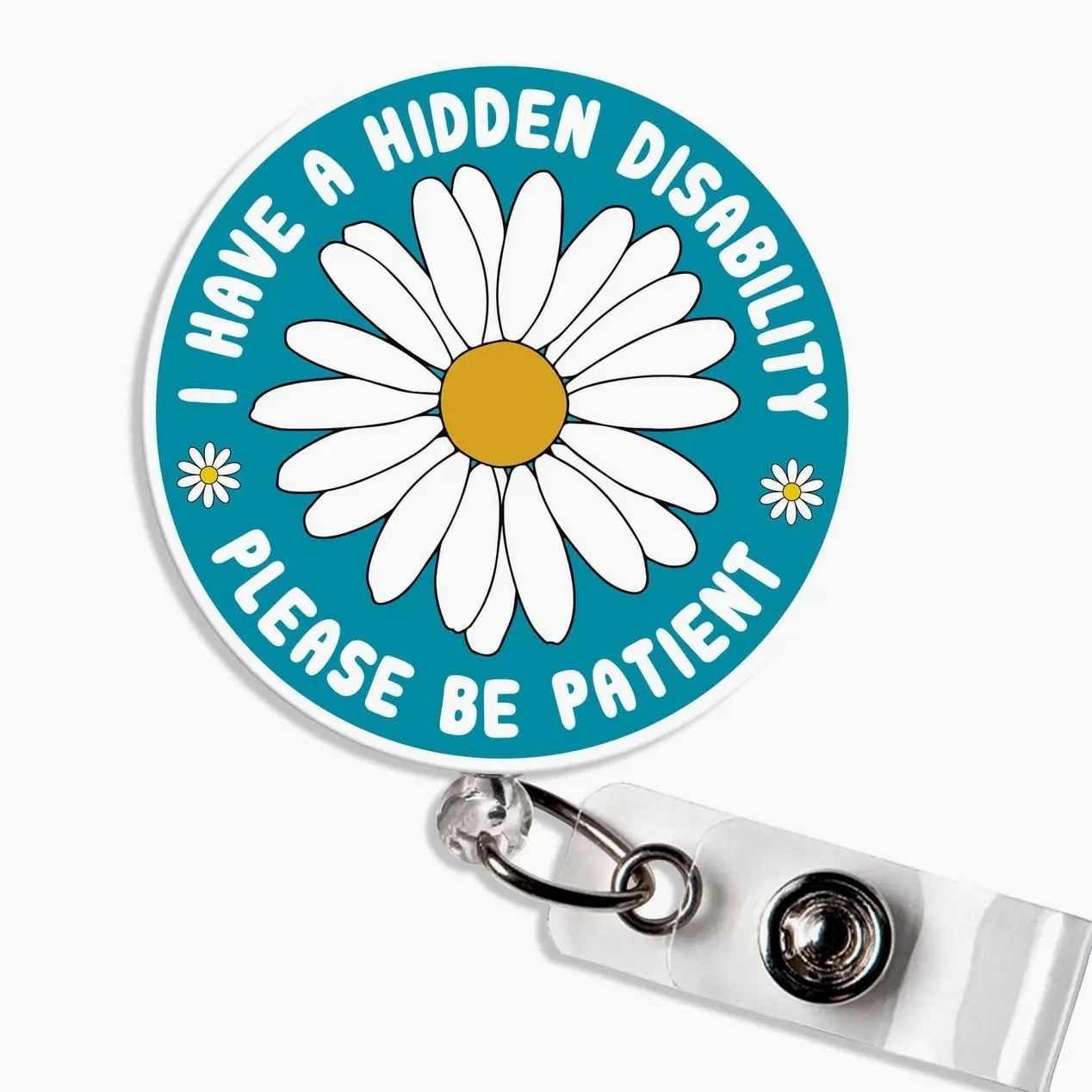 Patient Alert Neurodiverse Badge Reel, Hidden Disability Identification Badge Holder for Nurses & Teachers