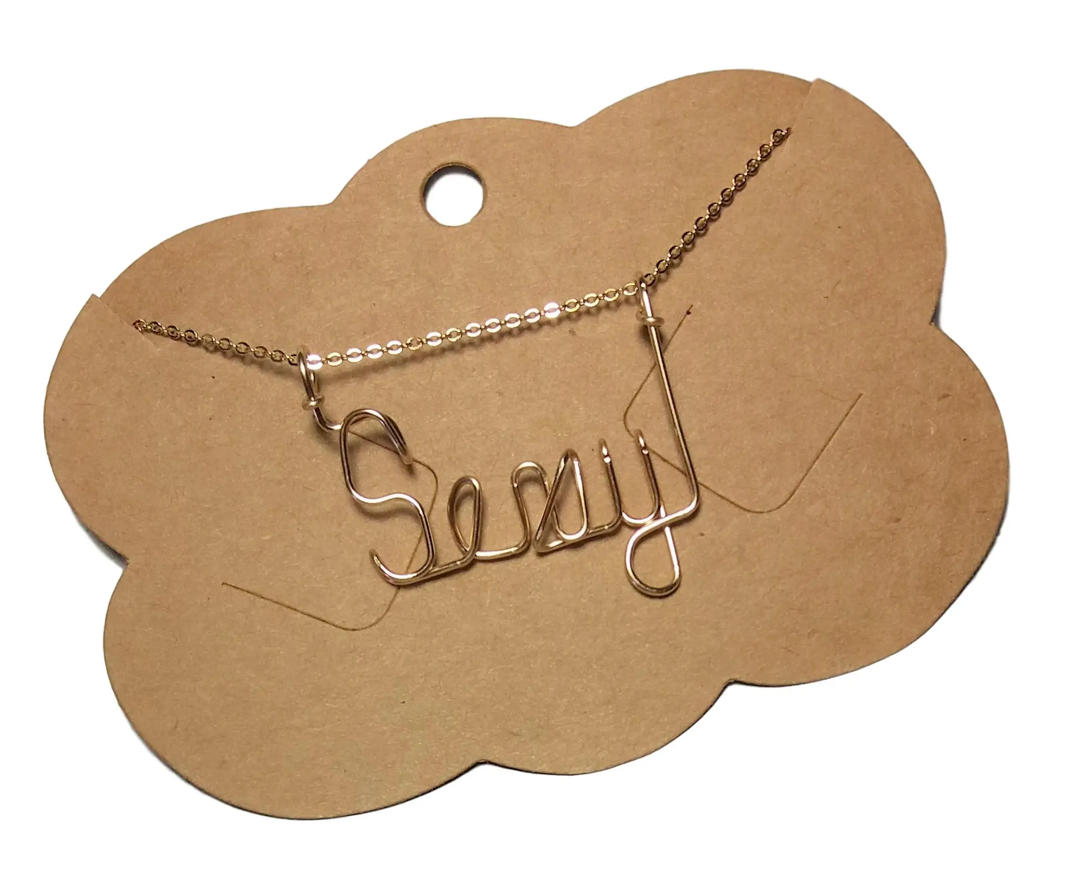 L. Jenkins Designs Personalized 14kt Gold Filled Name Necklace Custom Order Up to 9 Letters Handcrafted 18 or 20 Inch Chain Shawniique