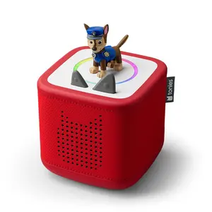 tonies PAW Patrol: Chase Toniebox 2 Starter Set - Sunset Red: Learning System Hardware for Creative Thinking & Language Skills