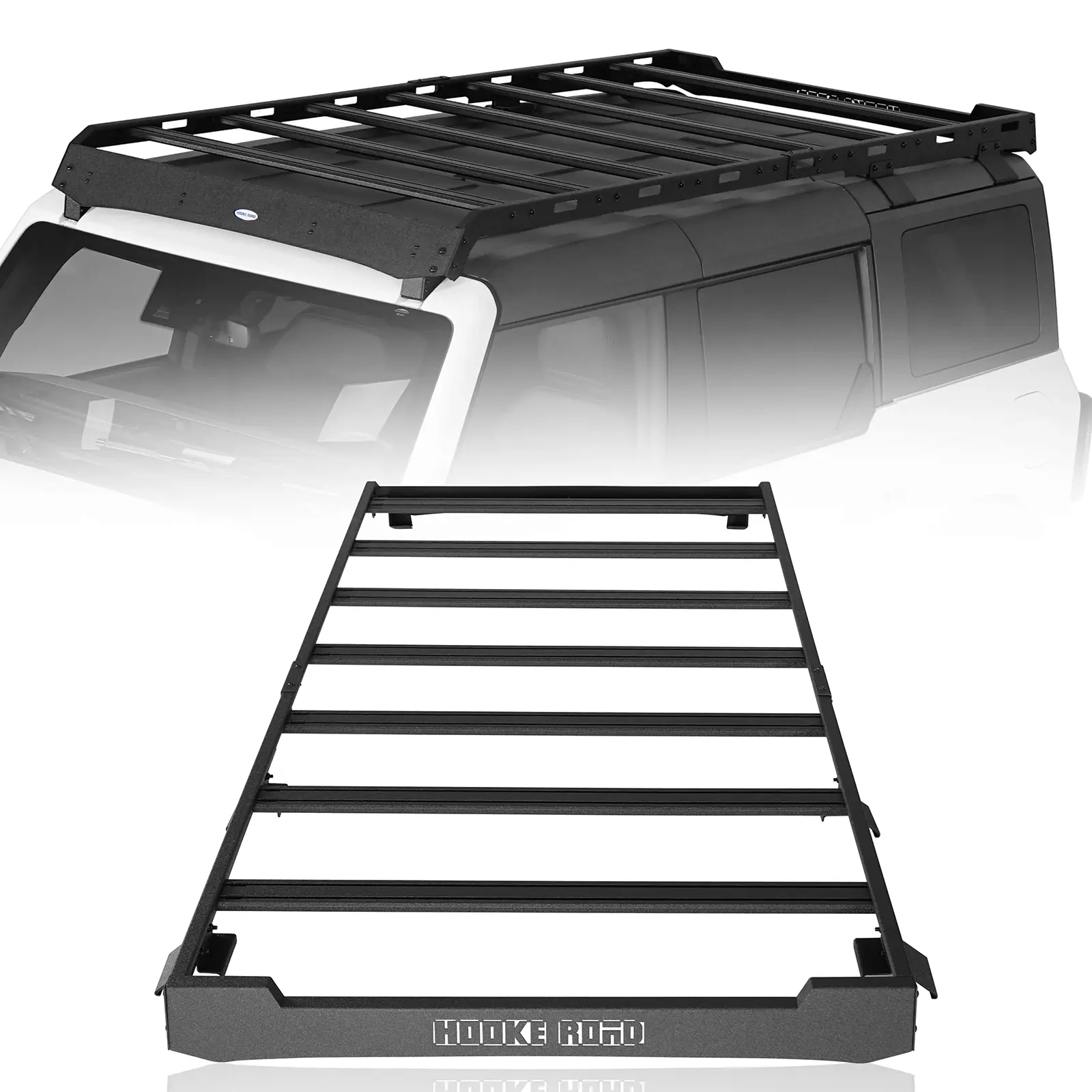 Hooke Road Aluminum Car Roof Rack - 3.2" x 0.8" Vehicle & Truck Accessories for 2021-2026 Ford Bronco 4-Door Hardtop Trucks, Vehicle Accessories, Roof Racks