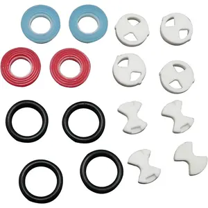 2Sets Copper Valve Core Ceramic Disc Kit Double Open Replacement for Cold and Hot Water Faucet Accessories