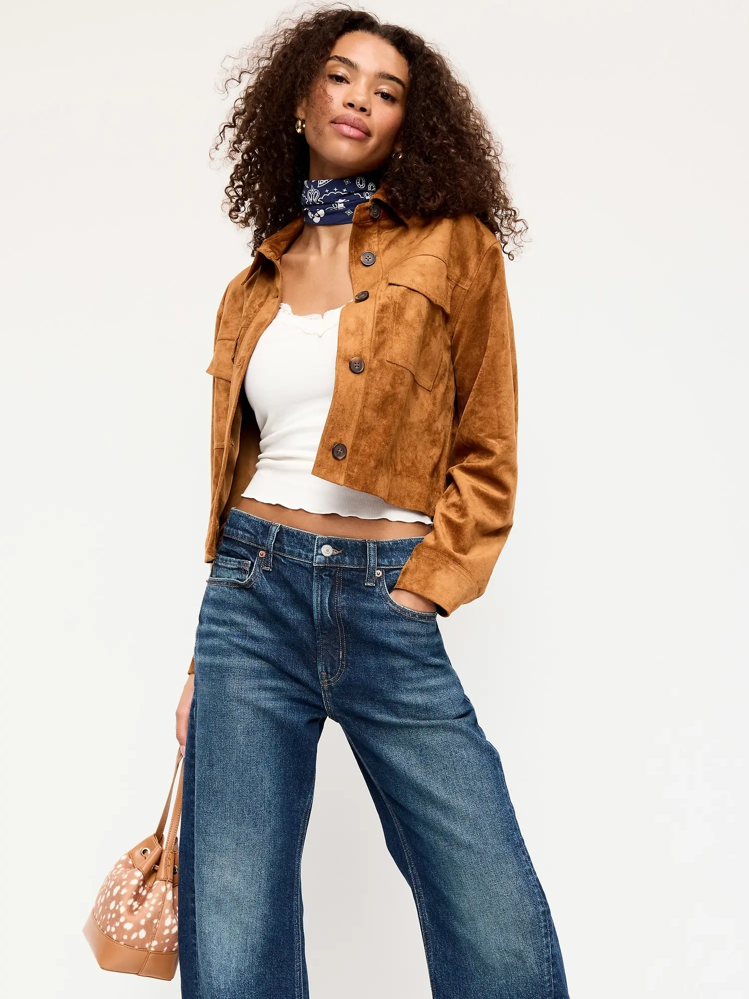 Old Navy Women's Classic Faux-Suede Jacket