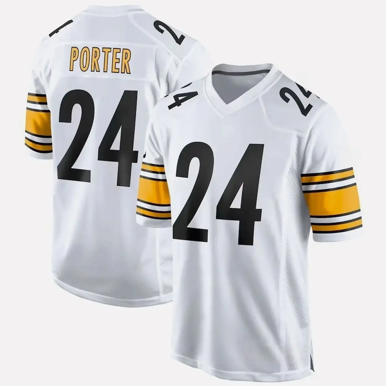 Unisex Football inspired by Porter Jr. 24 Watt Home Game Jersey - Black