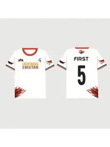 2026 Summer Round Neck Casual Thailand Men and Women Gmm Tv Sports Meeting Jerseys 3d Printed Short-Sleeved Red Team Beach Wear