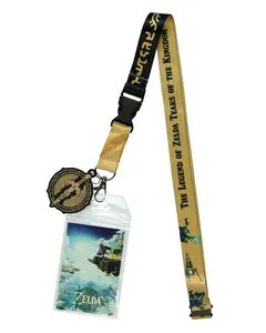The Legend of Zelda Lanyard Tears of The Kingdom ID Badge Holder Keychain Breakaway