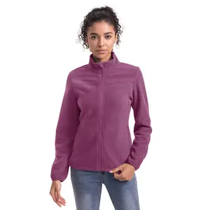 TBMPOY Womens Polar Fleece Jacket Full Zip Warm Winter Jackets with 4 Pockets Lightweight Hiking Outdoor Thermal Coat