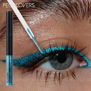 Matte Glitter Eyeliner Kit Makeup Waterproof Colorful Metallica Shiny Creme Eye Liner Pen Stage Cosmetics Eyeliner
