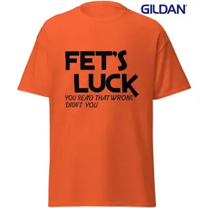 GILDAN G5000 Men's Funny Graphic T-Shirt - "Luck You Read That Wrong" - 100% Pure Cotton Short-Sleeve Sarcastic Tee - Multicolored
