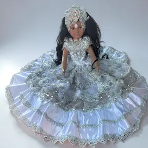 White Spiritual Santeria Muneca Large, Yoruba Religion Doll, Religious Altar and Home Decor Gitana
