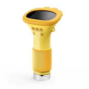 Portable USB LCD Digital Microscope with 8 Adjustable LED Lights, IPS Screen for Kids and Adults, Handheld Magnifier for Easy Viewing