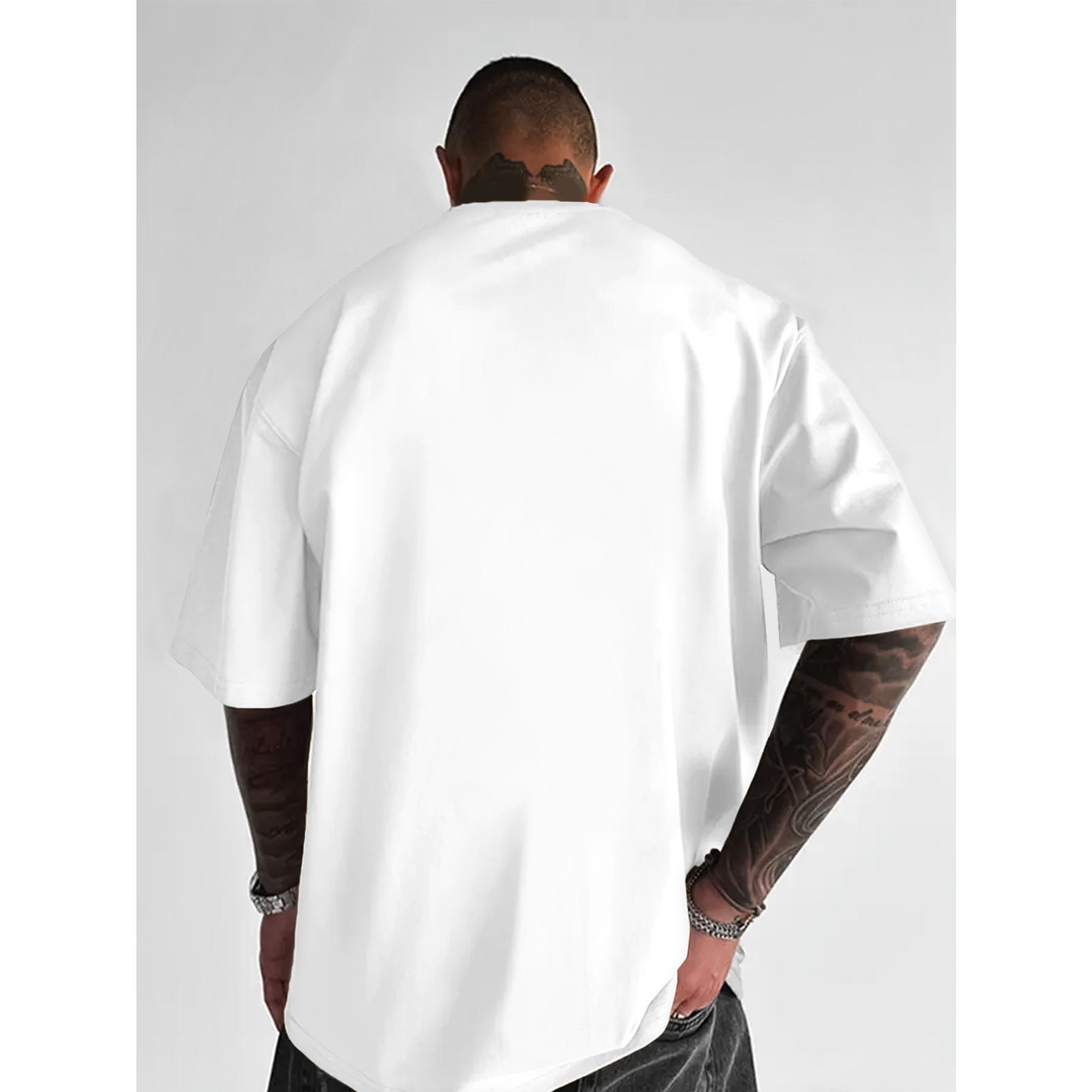 Ecko Unltd Classic Rhino Logo Men's Fashion Loose Fit Round Neck T-Shirt Casual Daily Short Sleeve Tee with Letter Pattern Print Versatile Ins Style Summer Essential Menswear Top Streetwear