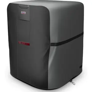 Air Conditioner Cover  AC Cover 600D Heavy Duty for Outside Units-Durable Universal Sizes Square Fits up to 24" x 24" x 30"inches-Gray/Black