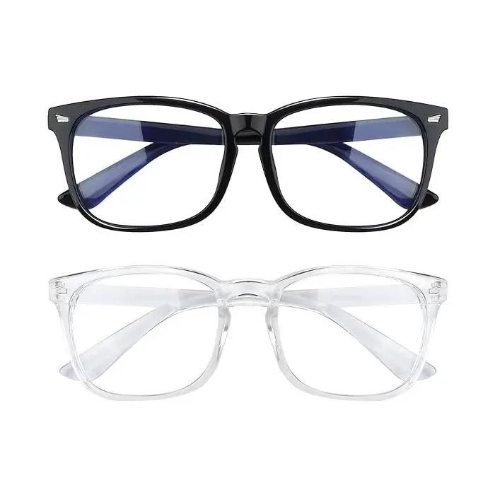 Blue Light Blocking Glasses, Computer Gaming Eyewear with Anti Reflective Polycarbonate HD Lenses, Durable Fashion Frames, Lightweight Unisex Design, Eye Protection Accessories for Work, Office, TV Viewing and Daily Digital Life