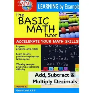 Basic Math Tutor Add, Subtract, & Multiply Decimals  [DVD Video Disc]