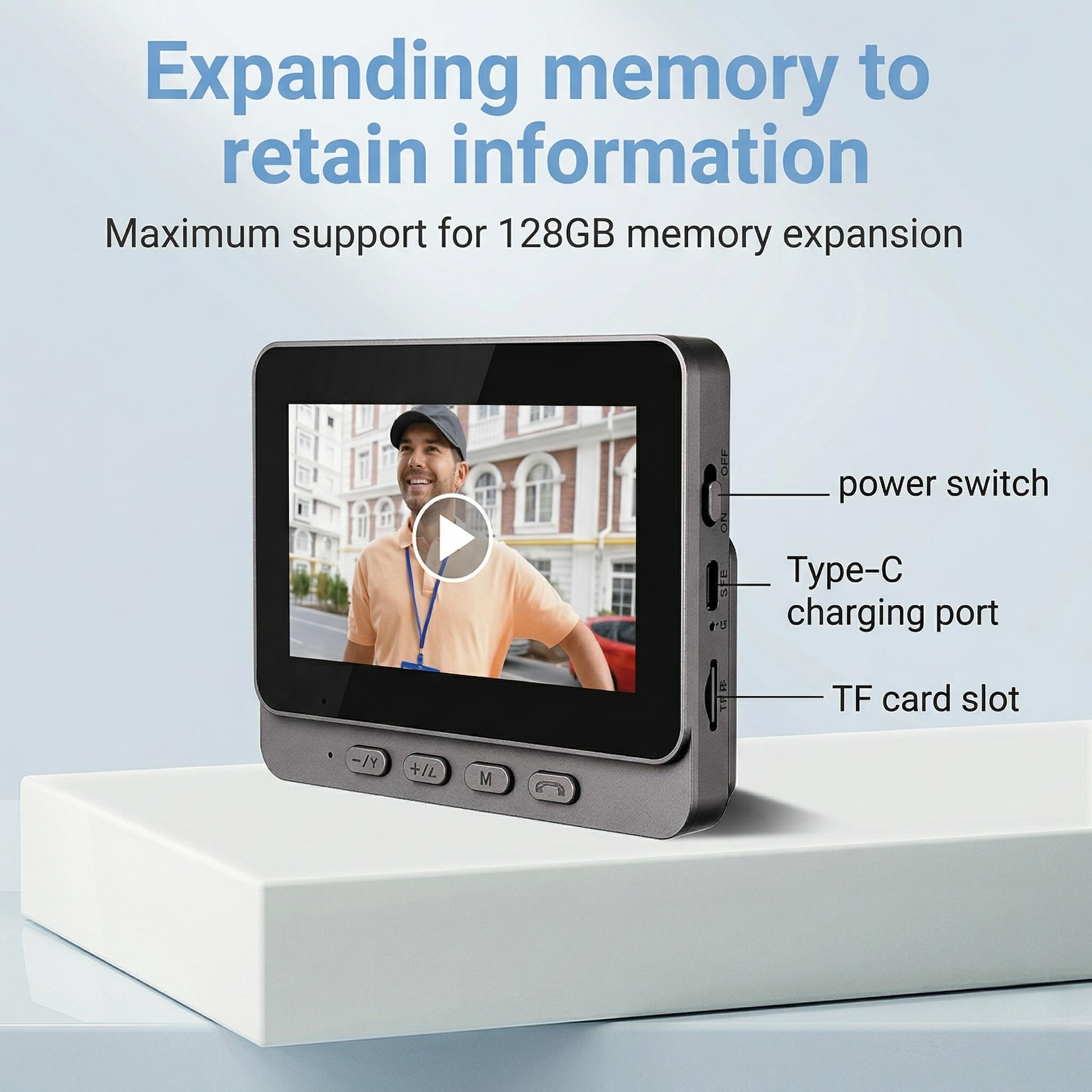 X8 Wireless Doorbell Camera, No App & No Monthly Fees, Rechargeable Video Doorbell with Night Vision, Motion Sensor, Two-Way Audio, Waterproof Home Security