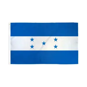 Honduras Flag Banner, 3x5ft Dye Sublimation Polyester Decoration for Home & Festive Party Wall Decor Backdrop